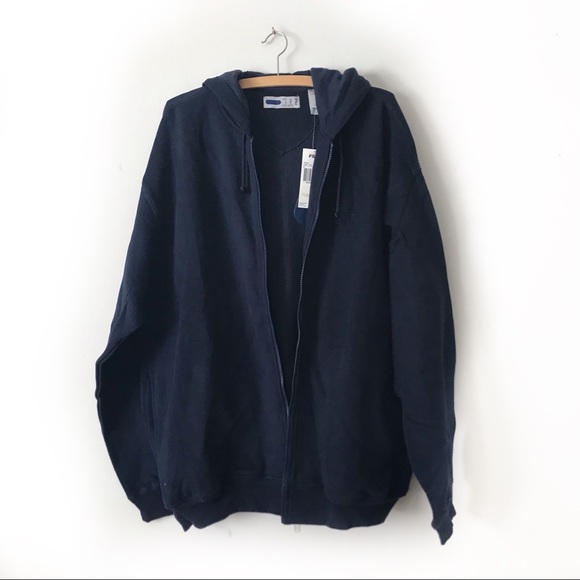 Fila Other - Vintage Fila Full Zip Hoodie Jacket Navy Blue XL
